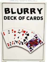 Blurry Deck of Playing Cards - The Ultimate Trick Hilarious Gag Prank Joke Gift