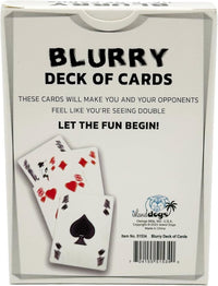 Blurry Deck of Playing Cards - The Ultimate Trick Hilarious Gag Prank Joke Gift