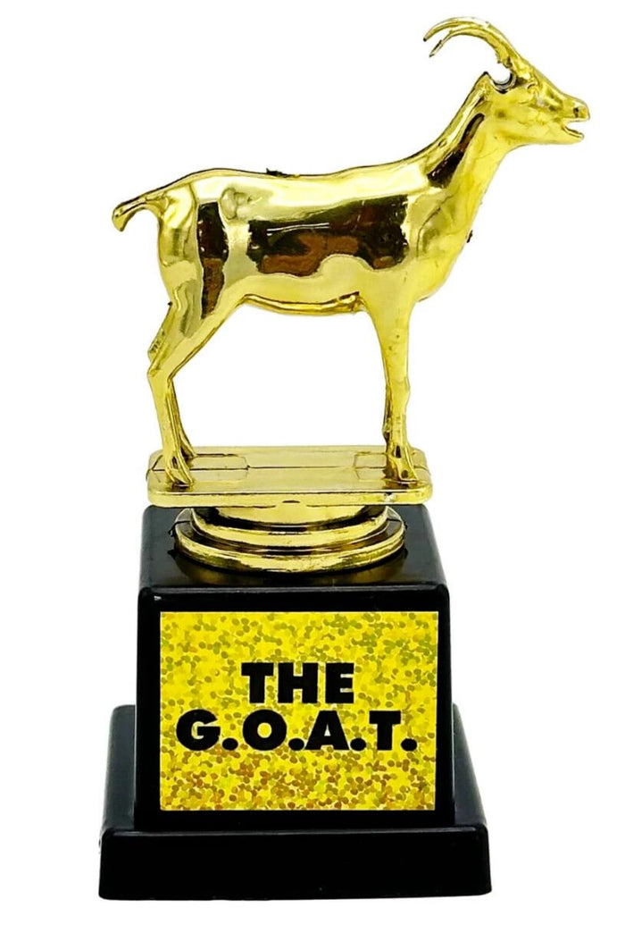 Trophée GOAT – Le plus grand de tous les temps – Nouveauté amusante Golden Award pour enfants et adultes