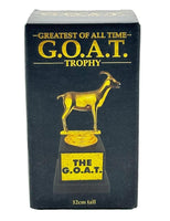 Trofeo GOAT - El mejor de todos los tiempos - Premio de Oro divertido y novedoso para niños y adultos