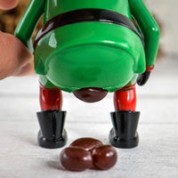 Naughty Pooping Elf - Dispenses Tasty Candy Jelly Beans - Christmas Toy Gift