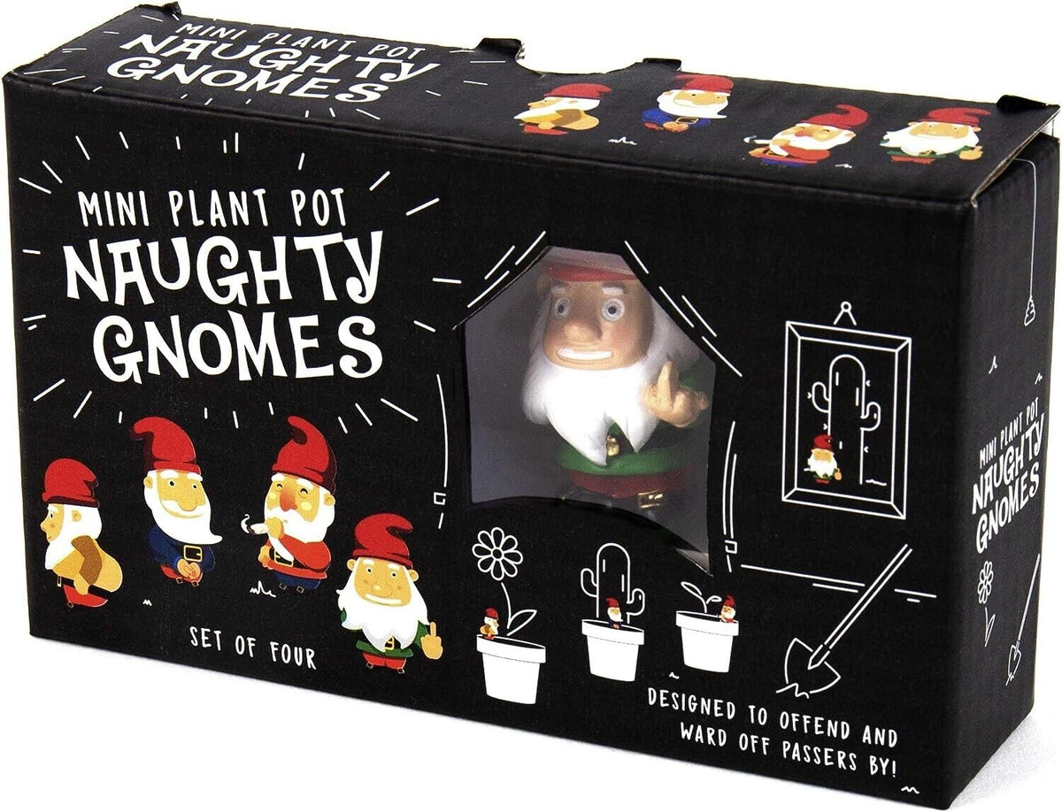 Naughty Gnomes Planters - Sticking Willy Out, Middle Finger, Ass Butt, & Joint