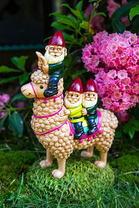 Cute Funny Llama Garden Gnome - Indoor / Outdoor Yard Statue -  BigMouth Inc