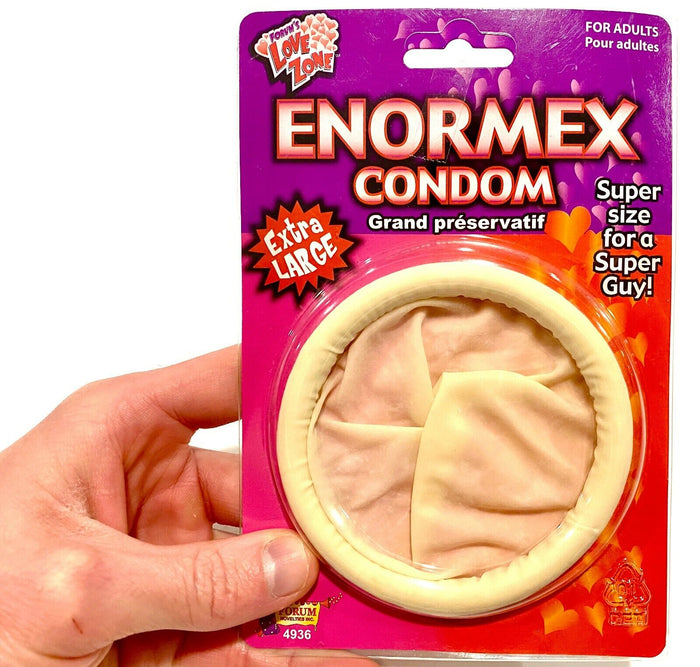 ENORMEX CONDÓN ENORME - Gigante extra grande - Regalo divertido de broma GaG - ¡Tamaño súper para hombres!