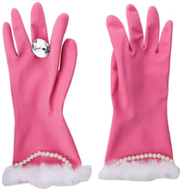 Guantes Glam de lujo con diamantes rosas y nacarados - Lavado del hogar Limpieza Cocina