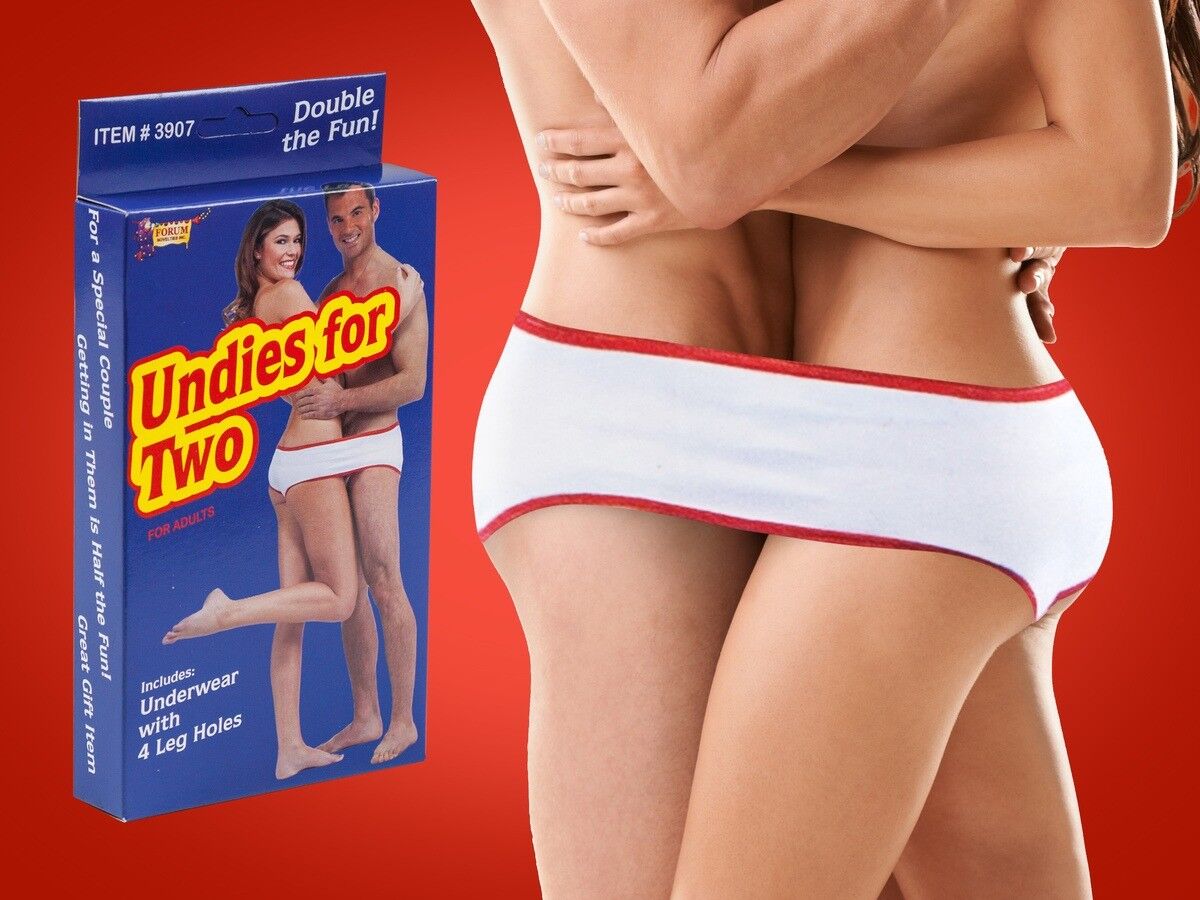 Undies For Two - Adult Sharing Underwear - GaG Joke Novelty Gift