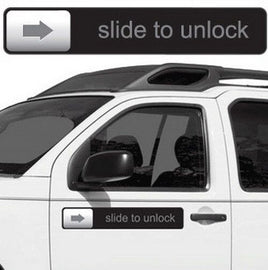RETRO Slide pour déverrouiller l'aimant iPhone iPod Car Fridge 17" Magnet - Big Mouth Inc