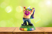 GAY PRIDE LGBT RAINBOW - Garden Gnome Outdoor Yard Statue Sculpture - BigMouth