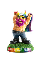 ORGULLO GAY LGBT ARCO IRIS - Escultura de estatua de jardín al aire libre de gnomo de jardín - BigMouth