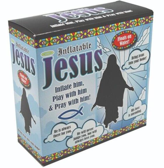 JESÚS INFLABLE - Cuerpo inflable de Cristo - Regalo portátil de broma divertida