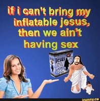 INFLATABLE JESUS  - Blow-up body of Christ - Funny Gag Joke Portable Gift