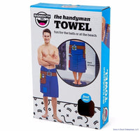 THE HANDYMAN TOWEL - Tool Belt Blanket Beach Pool Bathroom  - Gag Joke BigMouth