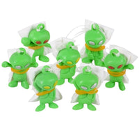 144 Mini Galactic Green Alien Paratrooper UFO Child Kid Parachute Party Toys - 1 gross