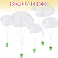 144 MINI GALACTIC GREEN ALIEN PARATROOPER UFO Enfant Enfant Parachute Jouet - 1 brut