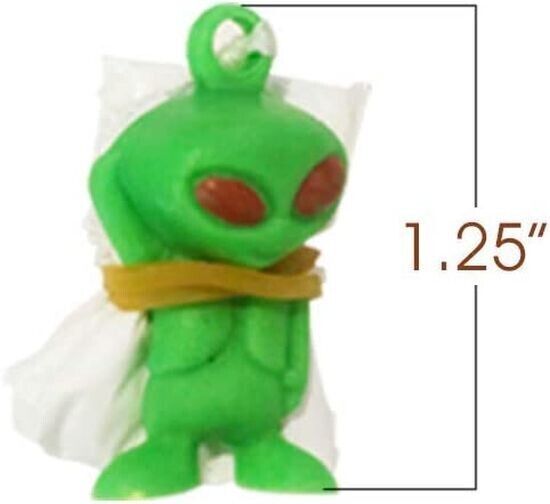 144 MINI GALACTIC GREEN ALIEN PARATROOPER UFO Enfant Enfant Parachute Jouet - 1 brut