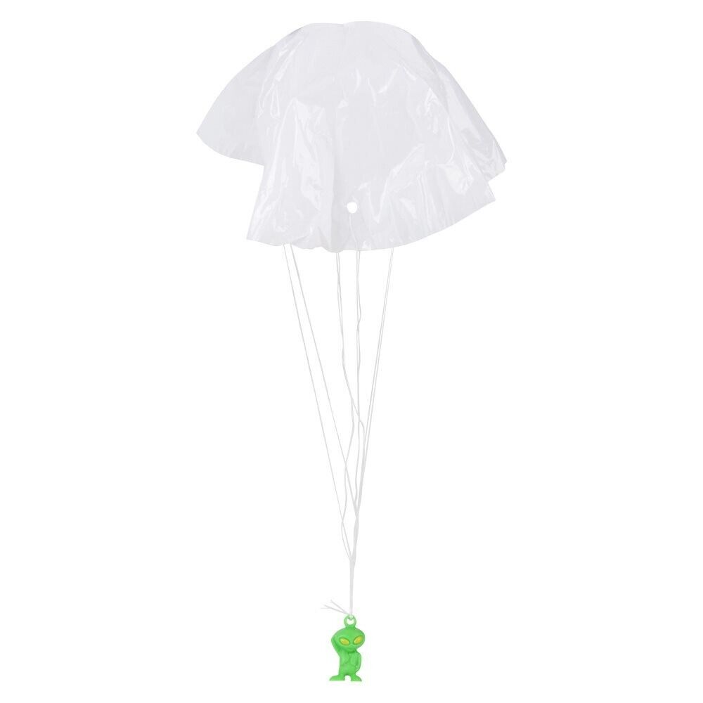 144 MINI GALACTIC GREEN ALIEN PARATROOPER UFO Enfant Enfant Parachute Jouet - 1 brut