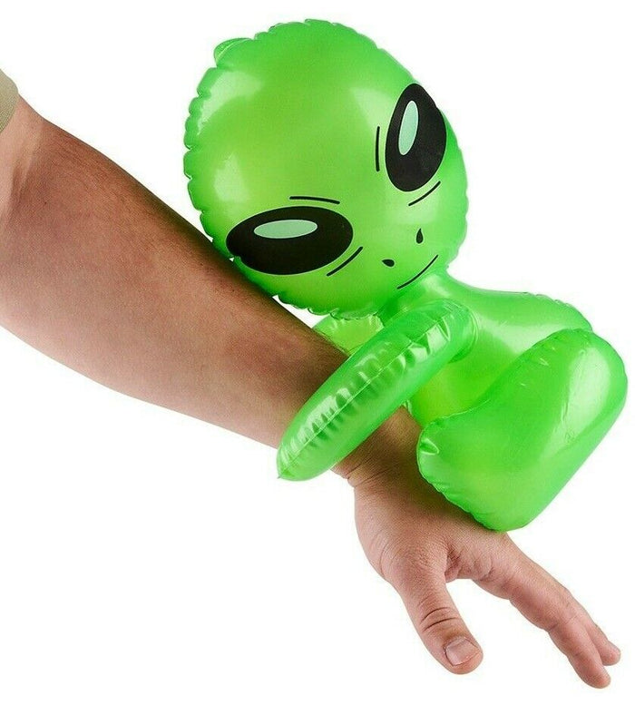 12 Total - HUG-ME ALIEN 12" GONFLABLE BLOW UP INFLATE - Jouet pour enfant spatial OVNI (1 dz)