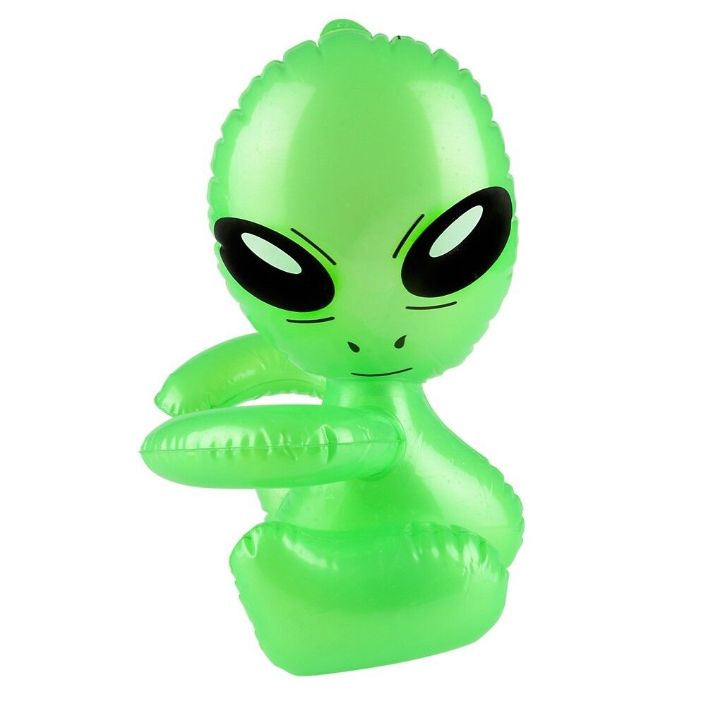 12 Total - HUG-ME ALIEN 12" GONFLABLE BLOW UP INFLATE - Jouet pour enfant spatial OVNI (1 dz)