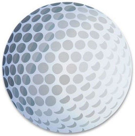 PELOTA DE GOLF - Calcomanía magnética para coche deportivo de pelota de golf