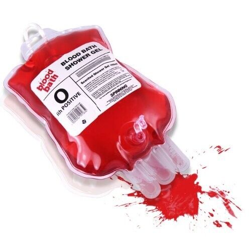 Blood Bath IV Cherry Scented Shower Gel Bag - Horror Movie Dracula Psycho Jaws