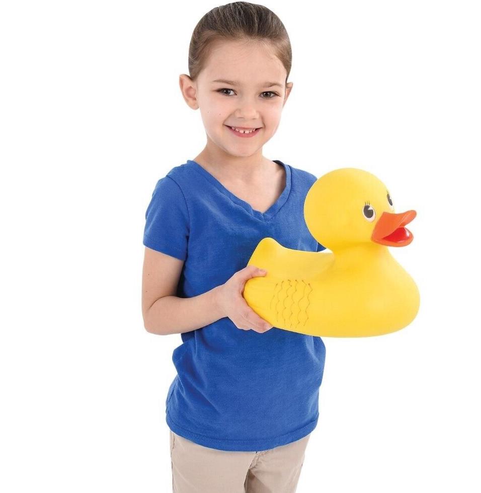 Jumbo Squeaky Rubber Ducky 10.5" - Bath Pool Child Kid Baby Play Duck Duckie Toy