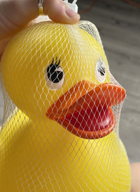 Canard en caoutchouc couinant géant 10.5 "-piscine de bain enfant enfant bébé jouer canard Duckie jouet