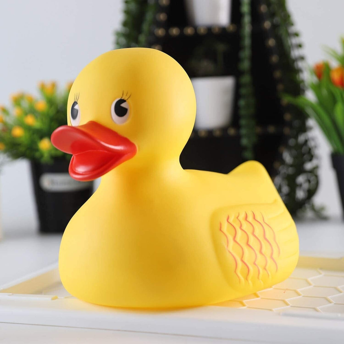 Canard en caoutchouc couinant géant 10.5 "-piscine de bain enfant enfant bébé jouer canard Duckie jouet