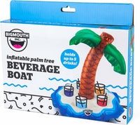 JUMBO Drink Beer - Portavasos para 5 fiestas, flotador inflable para piscina con palmera