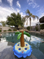 JUMBO Drink Beer 5 Party Cup Holder - Inflatable Palm Tree Blow up Pool Float