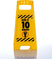 Warning Caution Desk Sign Deeply Satisfying Poo In Progress Novelty Toilet Humor