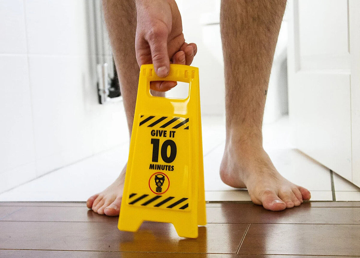 Warning Caution Desk Sign Deeply Satisfying Poo In Progress Novelty Toilet Humor