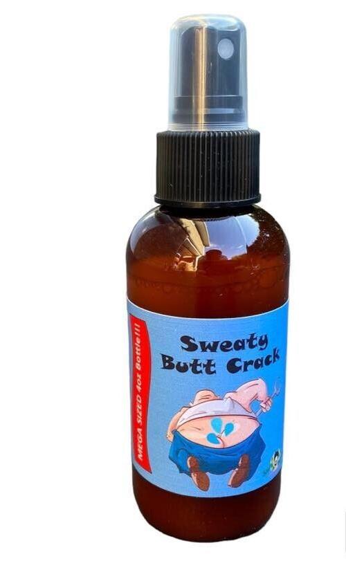 SWEATY BUTT CRACK MEGA 4OZ SIZE LIQUID BOTTLE - Disgusting Ass Fart GaG Prank