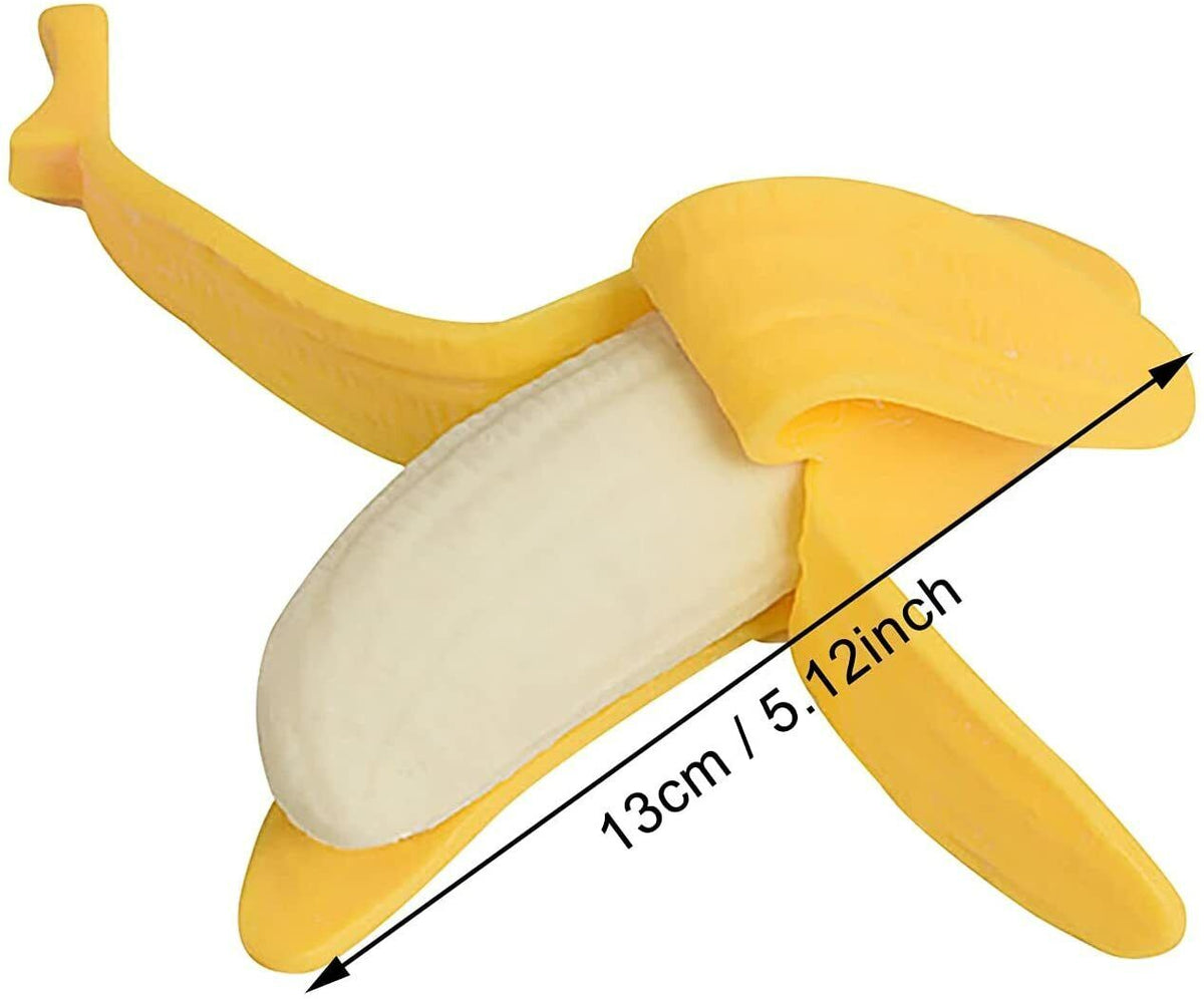 2 Banana Squishy Soft Stress Relief Squeeze Fruit - Gag Joke Novelty Child Toy