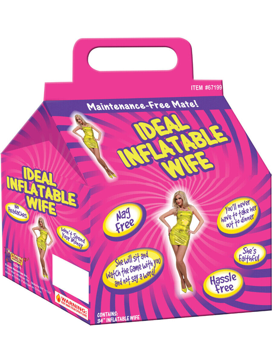 Regalo de mordaza inflable para despedida de soltero de esposa: muñeca inflable de juguete fiel y libre de Nag