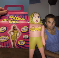 Regalo de mordaza inflable para despedida de soltero de esposa: muñeca inflable de juguete fiel y libre de Nag