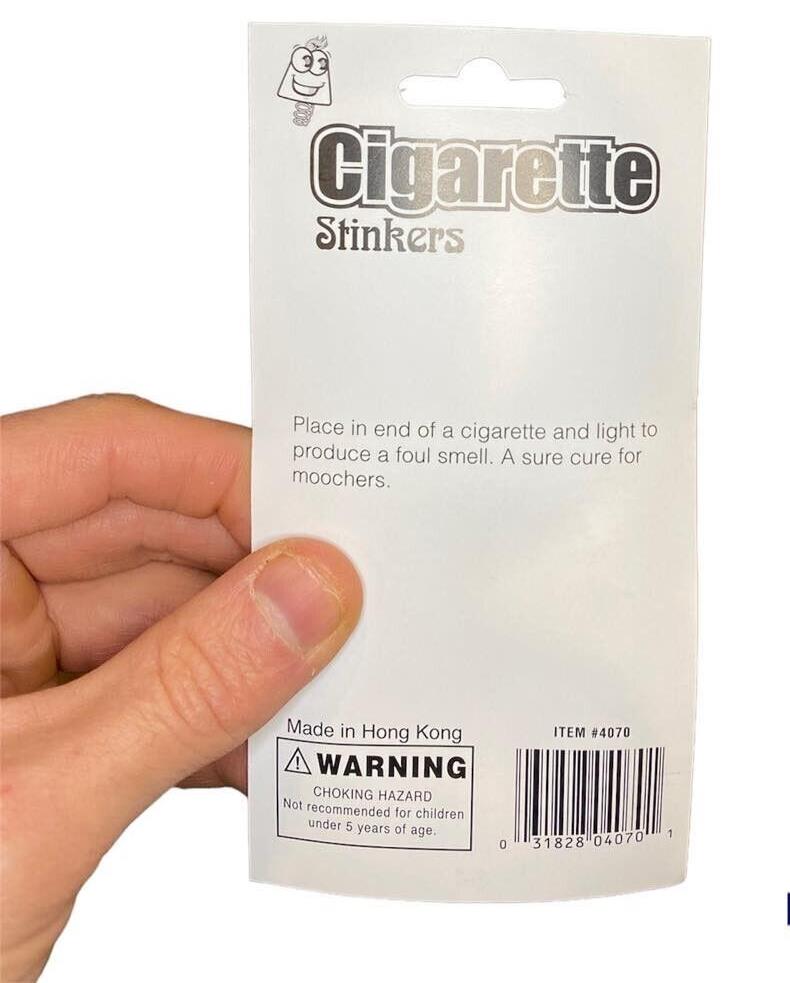 24 PACKS OF 5  Stink Smell Cigarette Loads - Gag Prank Smoking  Joke (120 TOTAL)