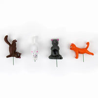 Mini maceta, estatuas de gatos y Yoga, decoración bonita para jardín, regalo novedoso