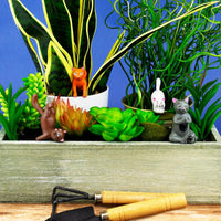 Mini Plant Pot Yoga Cat Statues - Cute Garden Planter Decoration Novelty Gift