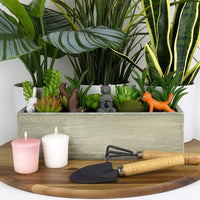 Mini maceta, estatuas de gatos y Yoga, decoración bonita para jardín, regalo novedoso