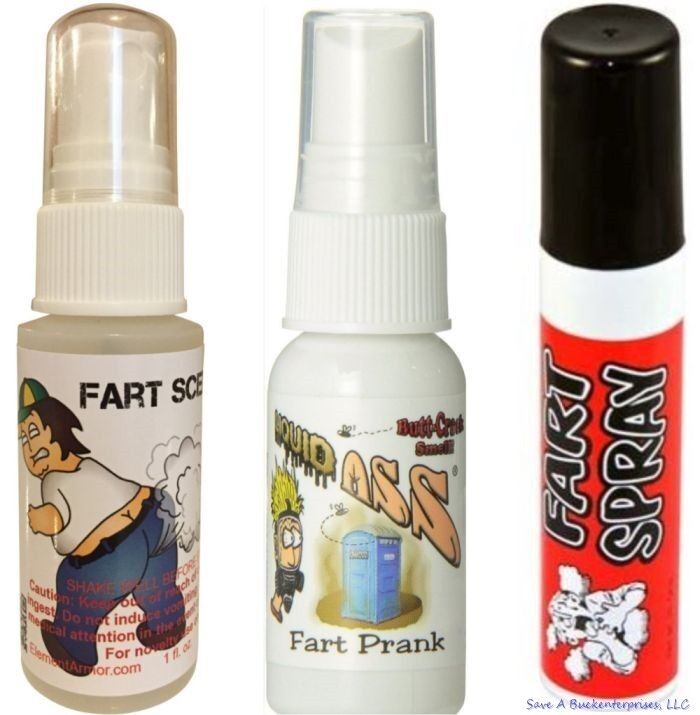 1 Liquid Ass Spray + 1 Fart Bomb Spray + 1 Fart Stink Scent - USA MADE - COMBO!