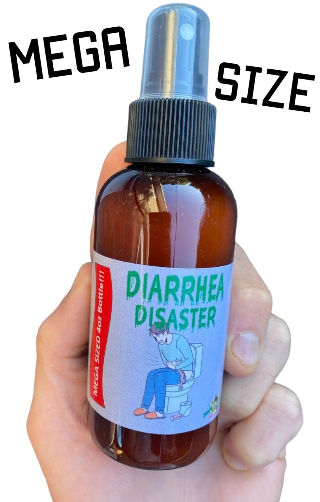 DIARRHÉE CATASTROPHE MÉGA BOUTEILLE DE 4 OZ - Fart Spray a mal tourné ! Blague GaG