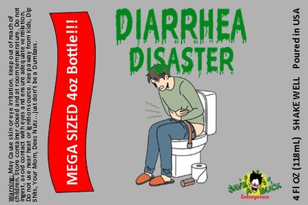 DIARRHEA DISASTER MEGA 4OZ SIZE BOTTLE - Fart Spray Gone Wrong! GaG Prank Joke