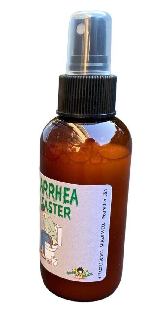 DIARRHEA DISASTER MEGA 4OZ SIZE BOTTLE - Fart Spray Gone Wrong! GaG Prank Joke