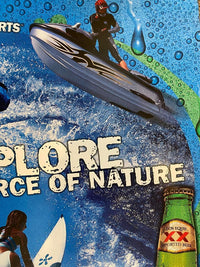 Dos Equis Beer 21 x 17 Poster - Sexy Surf Jet Ski Water Sports Pub Bar Mancave