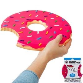 The Donut Flying Disc - Flying Patry Dessert Food - Frisbee Beach Fun - BigMouth
