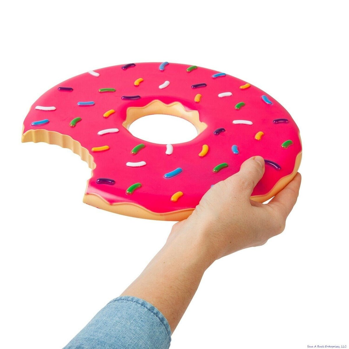 The Donut Flying Disc - Flying Patry Dessert Food - Frisbee Beach Fun - BigMouth