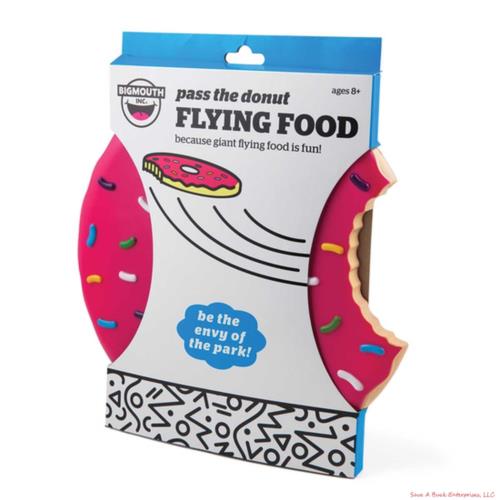 The Donut Flying Disc - Comida de postre Flying Patry - Frisbee Beach Fun - BigMouth