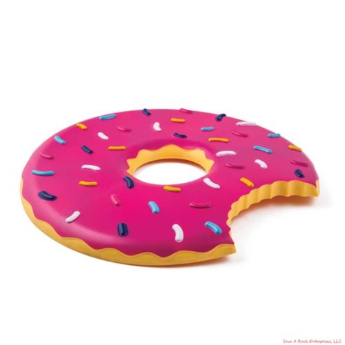 The Donut Flying Disc - Flying Patry Dessert Food - Frisbee Beach Fun - BigMouth