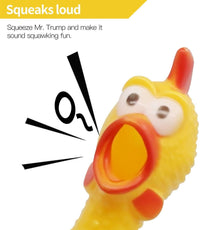 POULET EN CAOUTCHOUC 12" - SQUEAK Sound Squeeze Screaming Dog Child Toy