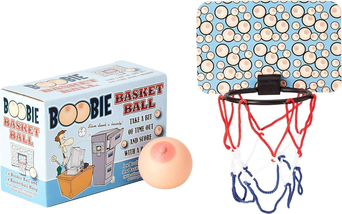 Boobie Basketball Game - Funny GaG Joke Novelty Gift for Men - Holiday Stocking